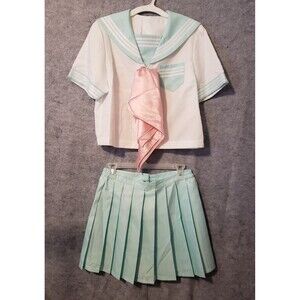 Sailor Moon Costume Women's Medium 3 Piece Top Skirt Cosplay Halloween  Anime